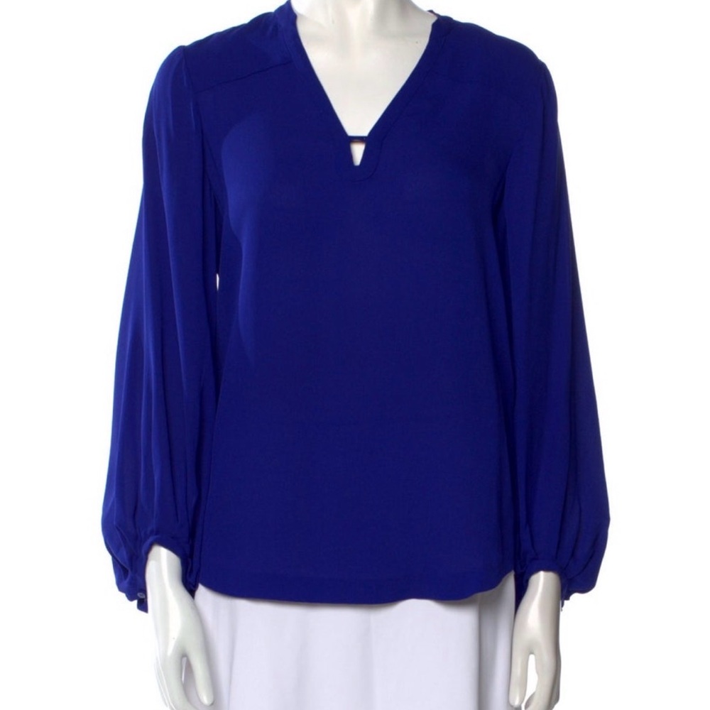 Diane Von Furstenberg - Royal Blue Silk Blouse